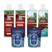 Garner's Garden 2 Pack Oral Care Package | Trio | H2O2 | Fluoride Free Packages White Smoke 2 x 16oz Regular Cinnamint Mouthwash & Oxy Pulling / 2 x 2oz Regular Tooth Powder