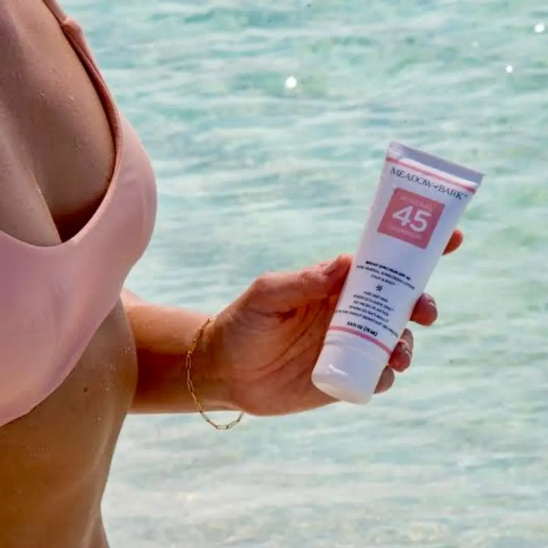 Meadow and Bark Mineral 45 Sunscreen Gray Shimmer