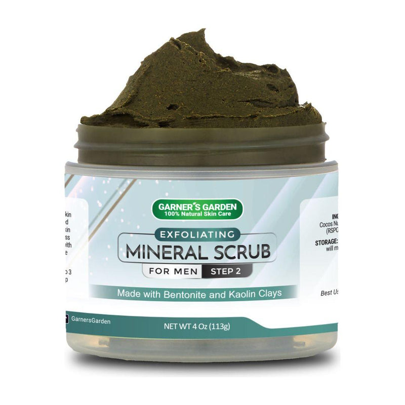 Garner's Garden Mineral Exfoliating Scrub Scrubs White Smoke Men's / 4 oz (Recommended)