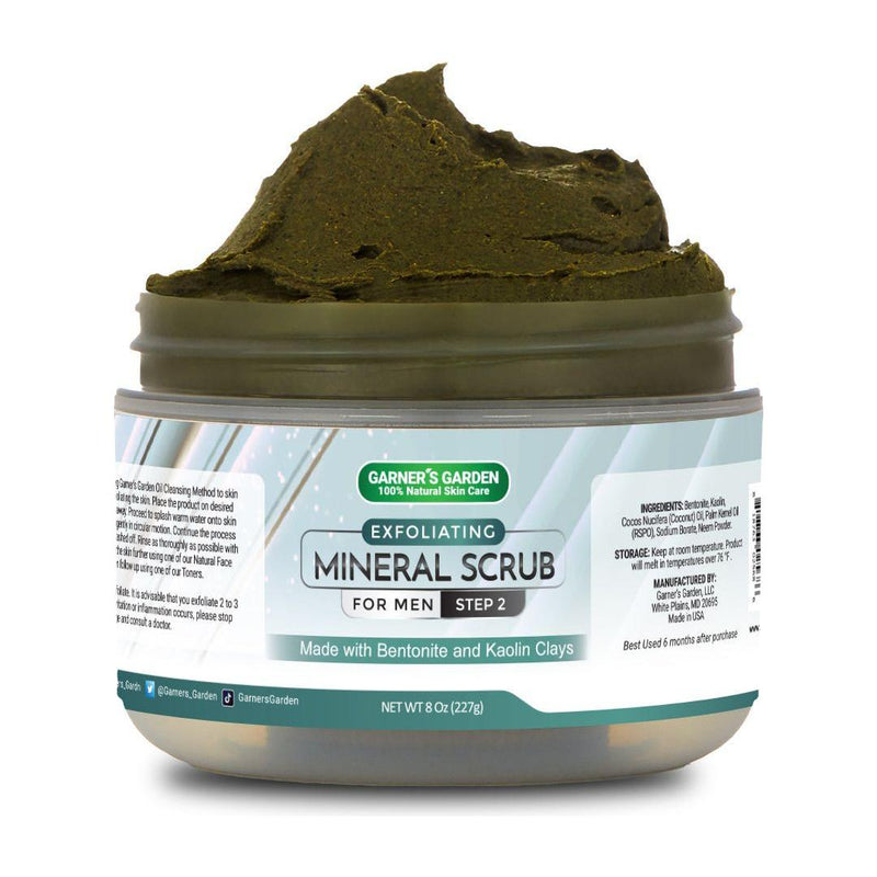 Garner's Garden Mineral Exfoliating Scrub Scrubs White Smoke Men's / 8 oz (Large)
