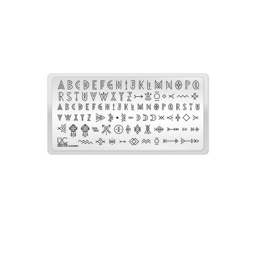 UberChic Beauty Boho Chic Alphabet Stamping Plate Lavender
