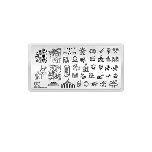 UberChic Beauty Carnival & Fair Time Stamping Plate Lavender