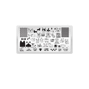 UberChic Beauty Corgi Love Stamping Plate Lavender