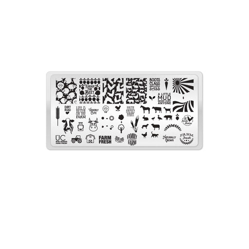 UberChic Beauty Farm Fresh Stamping Plate Dark Slate Gray
