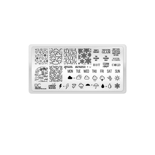 UberChic Beauty Forecasting Glam Stamping Plate Lavender