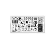 UberChic Beauty Fourth of July-03 Stamping Plate Black