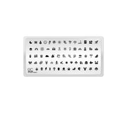 UberChic Beauty Itty Bitty Icons-02 Stamping Plate Lavender
