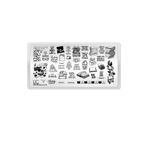 UberChic Beauty Just One More Chapter Stamping Plate Lavender