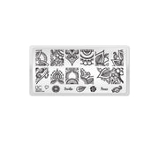 UberChic Beauty Mandala Love Stamping Plate Dark Slate Gray