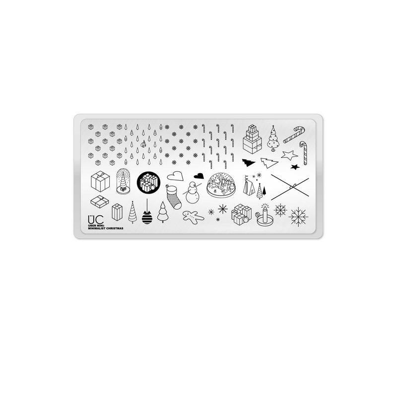 UberChic Beauty Minimalist Christmas Stamping Plate Lavender