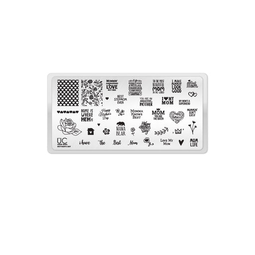 UberChic Beauty Mother's Day Stamping Plate Lavender