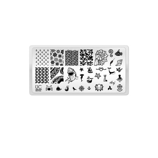 UberChic Beauty Nautical Stamping Plate Black