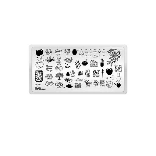 UberChic Beauty Olive The Things Stamping Plate Lavender