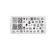 UberChic Beauty Graduation Stamping Plate Dark Slate Gray