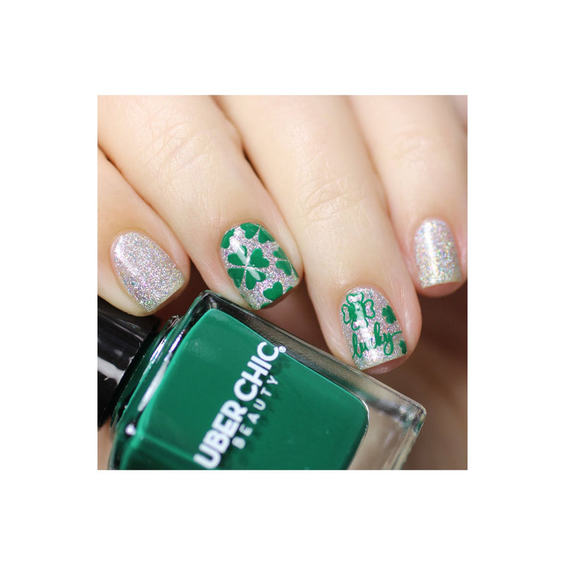 UberChic Beauty St Patrick's Day-03 Stamping Plate Dark Slate Gray