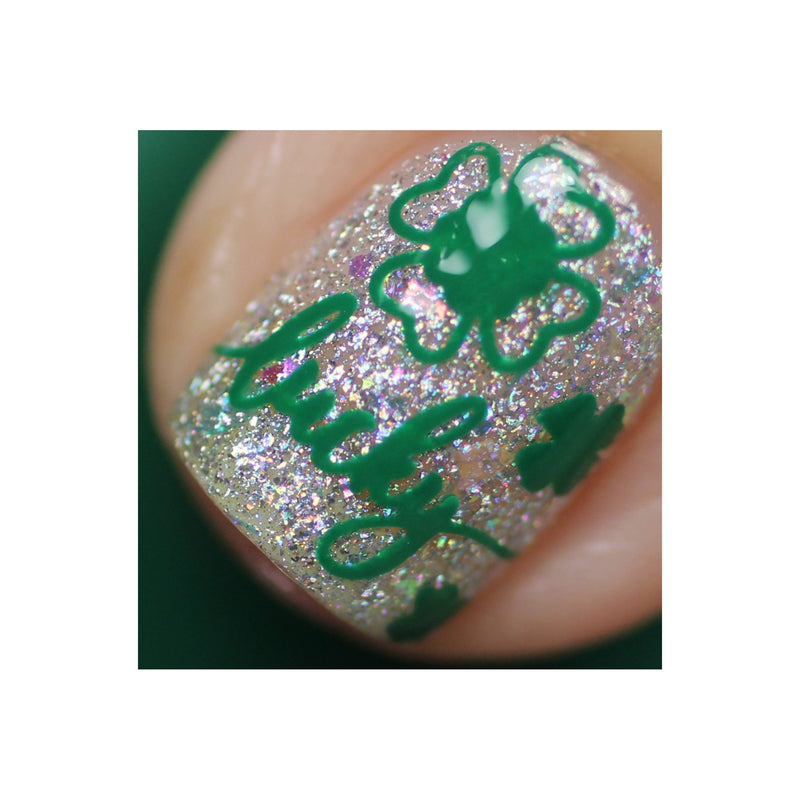 UberChic Beauty St Patrick's Day-03 Stamping Plate Dim Gray