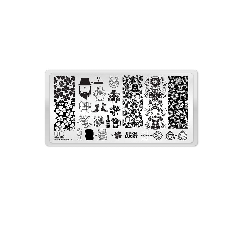 UberChic Beauty St Patrick's Day-06 Stamping Plate Black