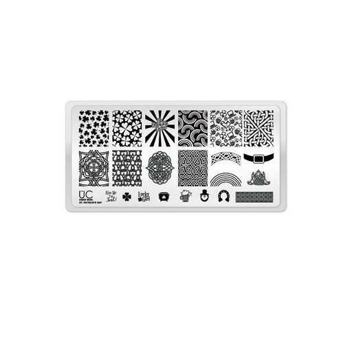 UberChic Beauty St Patrick's Day-01 Stamping Plate Black