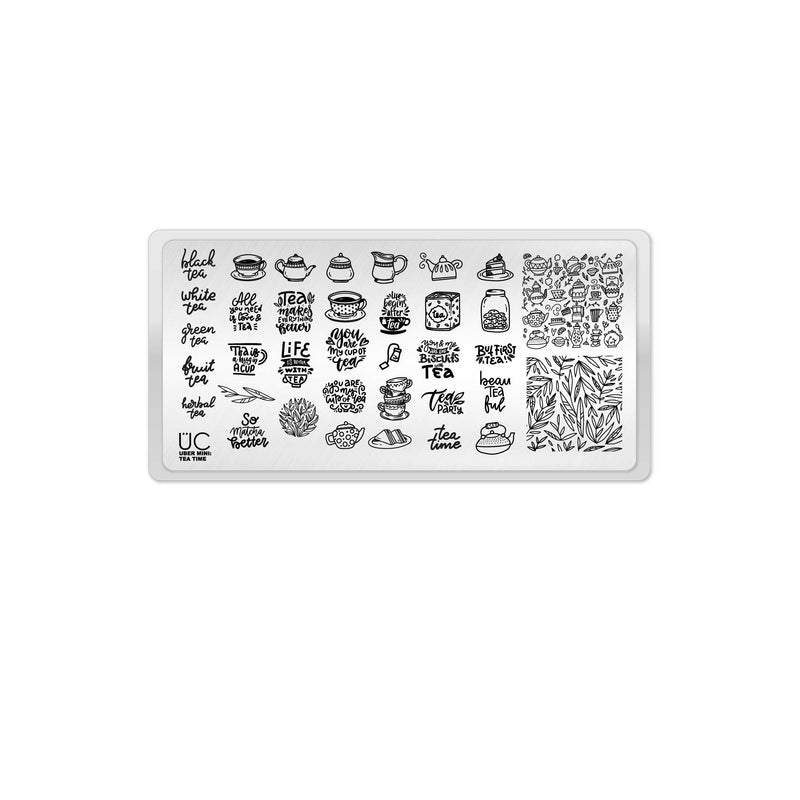 UberChic Beauty Tea Time Stamping Plate Lavender