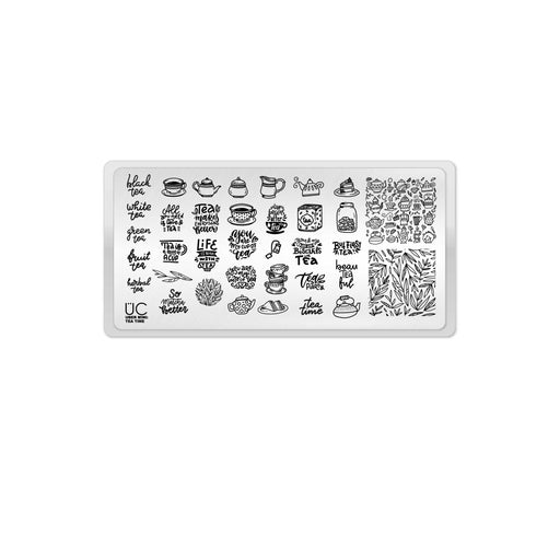 UberChic Beauty Tea Time Stamping Plate Lavender
