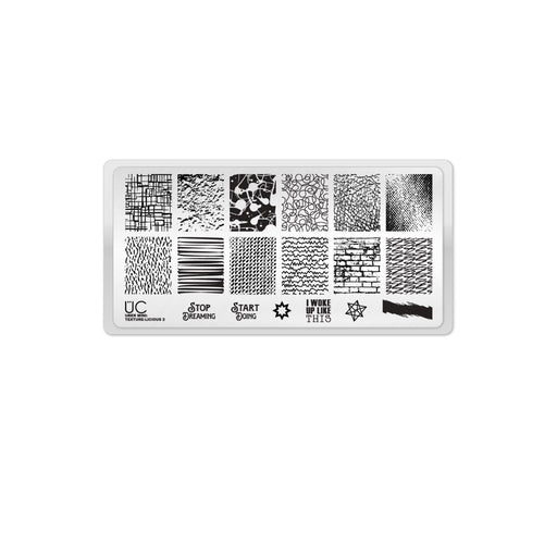 UberChic Beauty Texture-licious-02 Stamping Plate Dark Slate Gray