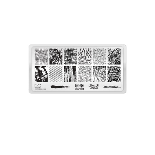 UberChic Beauty Texture-licious-03 Stamping Plate Dark Slate Gray