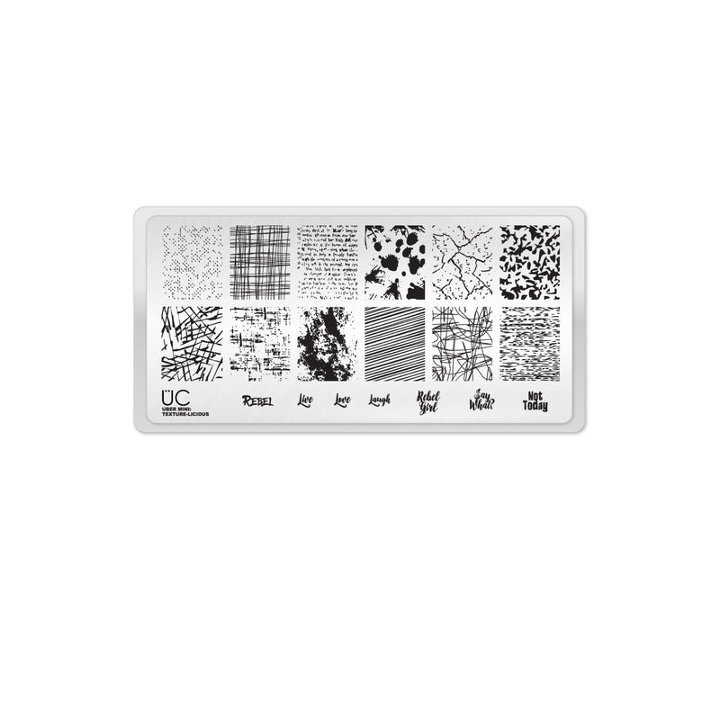 UberChic Beauty Texture-licious-01 Stamping Plate Lavender