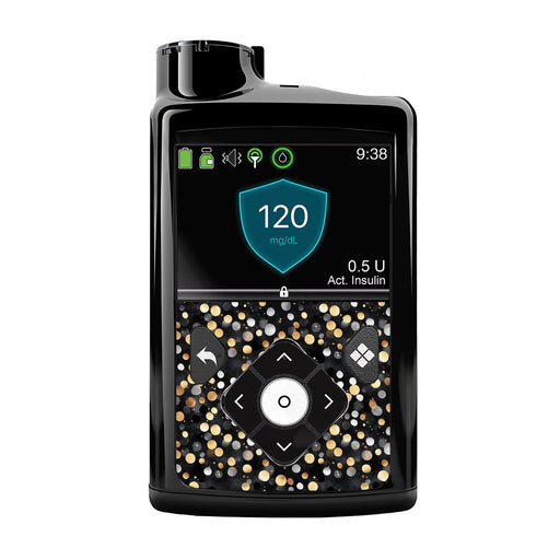 Peelz Bokeh Glow Sticker for Medtronic MiniMed 770G & 780G Peelz/Stickers Black Whole System Peelz (front back + clip),Front Peelz,Back and Clip Peelz