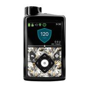Peelz Champagne Glow Sticker for Medtronic MiniMed 770G & 780G Peelz/Stickers Black Whole System Peelz (front back + clip),Front Peelz,Back and Clip Peelz