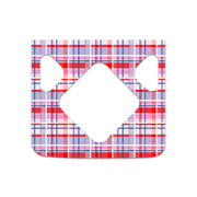 Peelz Party Plaid Medtronic MiniMed 770G & 780G Sticker - Pump Peelz Peelz/Stickers White Smoke Front Peelz