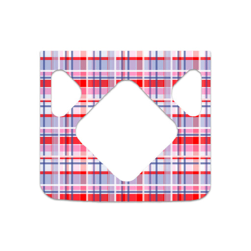 Peelz Party Plaid Medtronic MiniMed 770G & 780G Sticker - Pump Peelz Peelz/Stickers White Smoke Front Peelz