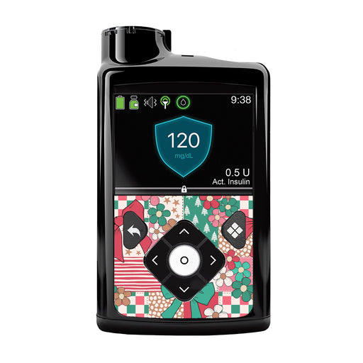 Peelz Merry Coquette Medtronic MiniMed 770G & 780G Sticker - Pump Peelz Peelz/Stickers Black Whole System Peelz (front back + clip)