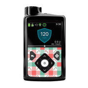 Peelz Peppermint Plaid Medtronic MiniMed 770G & 780G Sticker - Pump Peelz Peelz/Stickers Black Whole System Peelz (front back + clip)
