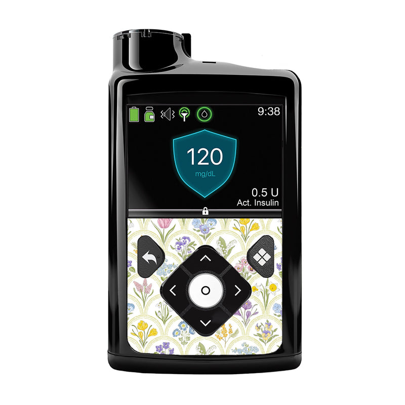 Peelz Garden Arches Sticker for Medtronic MiniMed 770G & 780G Peelz/Stickers Black Whole System Peelz (front back + clip)