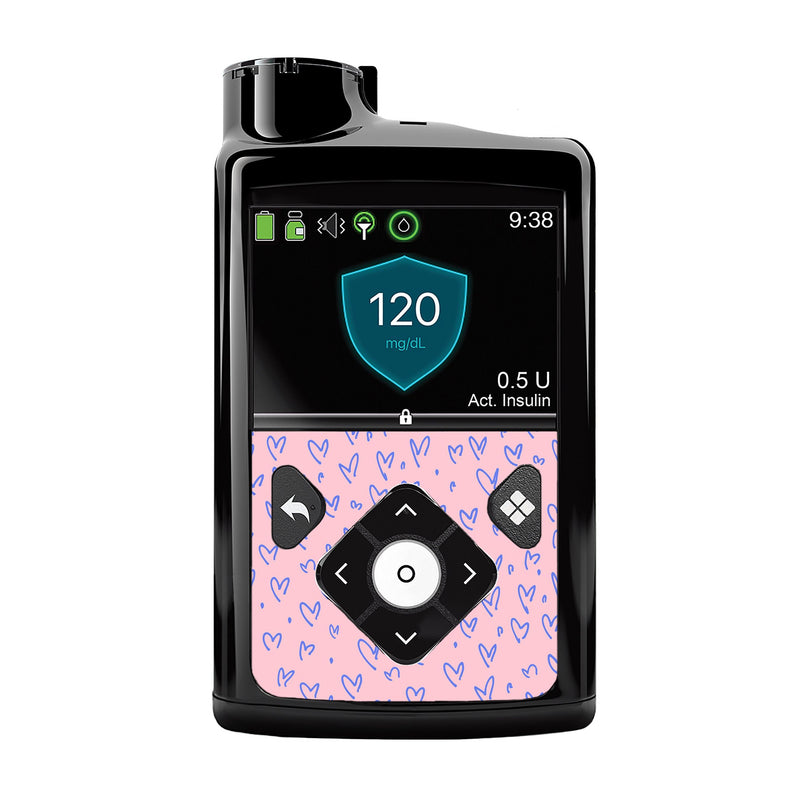 Peelz Love Language Medtronic MiniMed 770G & 780G Sticker - Pump Peelz Peelz/Stickers Black Whole System Peelz (front back + clip)