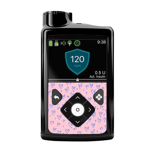 Peelz Love Language Medtronic MiniMed 770G & 780G Sticker - Pump Peelz Peelz/Stickers Black Whole System Peelz (front back + clip)