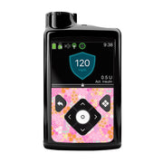 Peelz Pink Petals Medtronic MiniMed 770G & 780G Sticker - Pump Peelz Peelz/Stickers Black Whole System Peelz (front back + clip),Front Peelz,Back and Clip Peelz