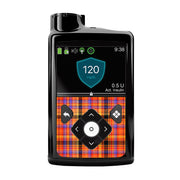 Peelz Pumpkin Plaid Medtronic MiniMed 770G & 780G Sticker - Pump Peelz Peelz/Stickers Black Whole System Peelz (front back + clip),Front Peelz,Back and Clip Peelz