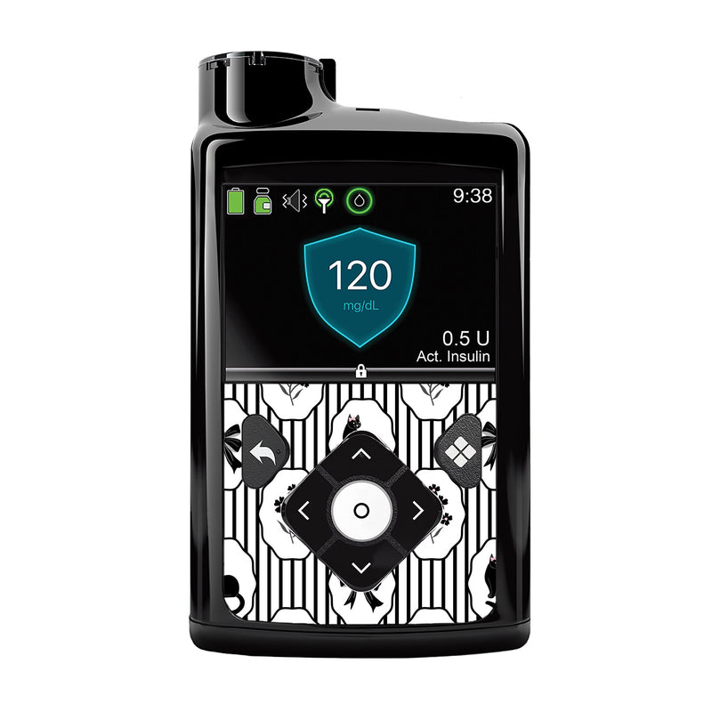 Peelz Midnight Cat Medtronic MiniMed 770G & 780G Sticker - Pump Peelz Peelz/Stickers Black Whole System Peelz (front back + clip),Front Peelz,Back and Clip Peelz
