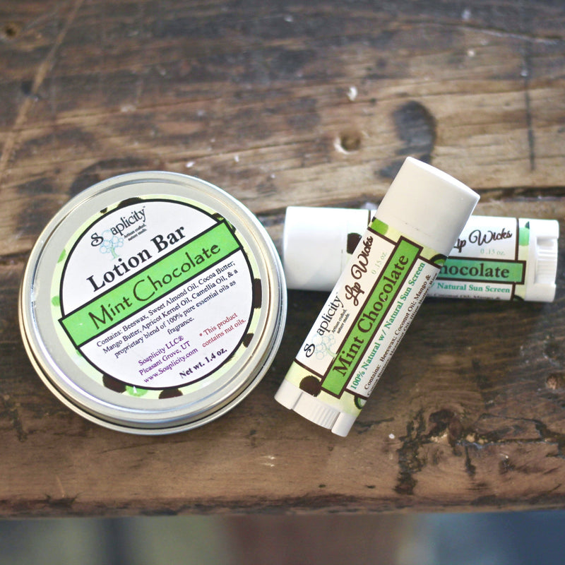 Soaplicity Lip & Lotion Gift Sets Gift Set Dim Gray Mint Chocolate & Mint Chocolate