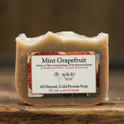 Soaplicity Mint Grapefruit Soap Bar Soap Bar Dark Olive Green Default Title