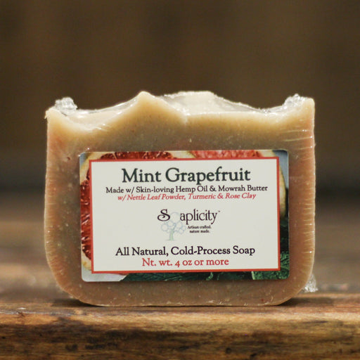 Soaplicity Mint Grapefruit Soap Bar Soap Bar Dark Olive Green Default Title