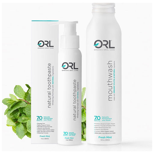 ORL Toothpaste & Mouthwash Bundle Toothpaste White Smoke Fresh Mint,Cinnamint,Bubblegum