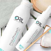 ORL Fresh Mint Bundle - Toothpaste & Mouthwash Bundle Light Gray