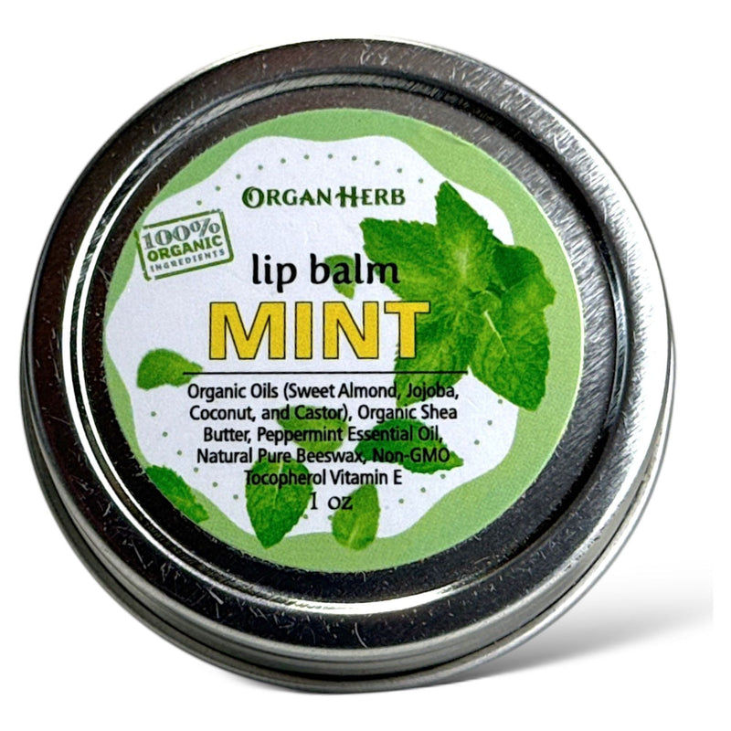 OrganHerb OrganHerb Organic Mint Lip Balm 1 oz – Refreshing Hydration with Pure Peppermint Essence Organic Lip Balms Dark Slate Gray