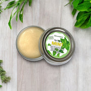 OrganHerb OrganHerb Organic Mint Lip Balm 1 oz – Refreshing Hydration with Pure Peppermint Essence Organic Lip Balms Gray