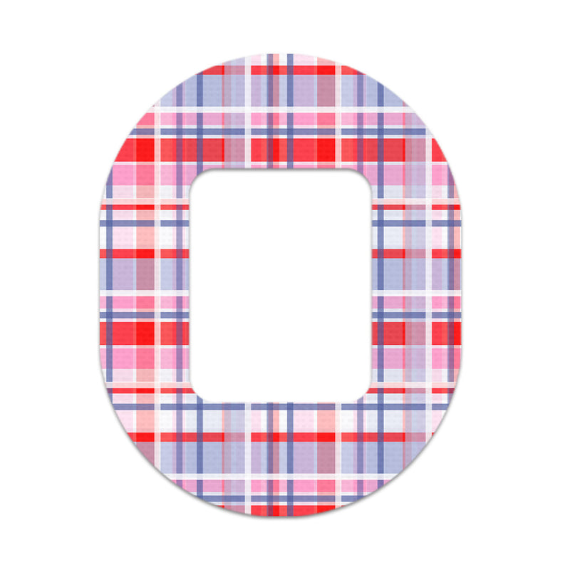 Peelz Party Plaid Tandem Mobi Patch Tape - Pump Peelz Patch Medical Tape White Smoke 12-Pack (Set of 12 Patches),4-Pack (Set of 4 Patches),1-Patch (One Single Patch)