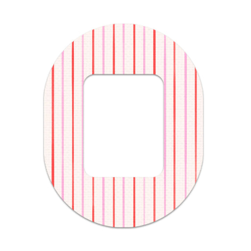 Peelz Peppermint Stripes Tandem Mobi Patch Tape - Pump Peelz Patch Medical Tape White Smoke 12-Pack (Set of 12 Patches),4-Pack (Set of 4 Patches),1-Patch (One Single Patch)