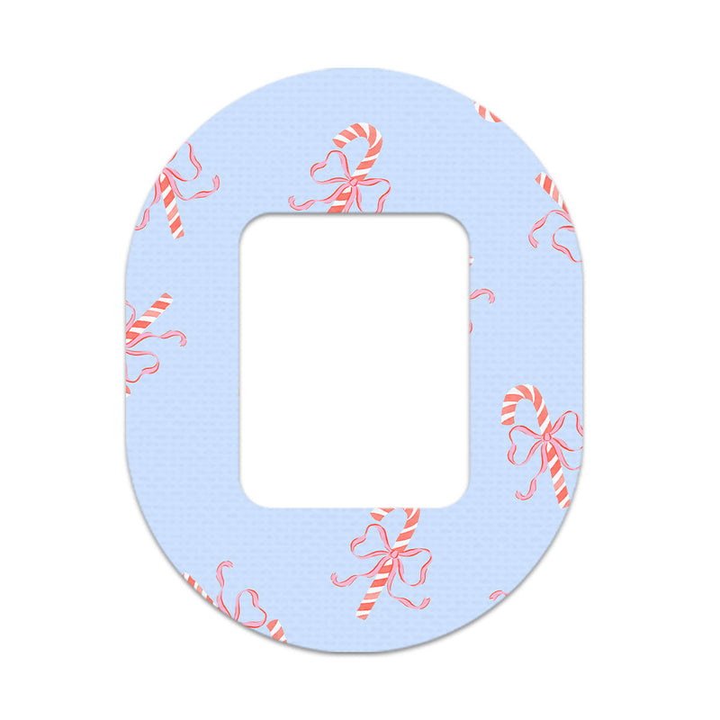 Peelz Candy Cane Lane Tandem Mobi Patch Tape - Pump Peelz Patch Medical Tape White Smoke 12-Pack (Set of 12 Patches),4-Pack (Set of 4 Patches),1-Patch (One Single Patch)