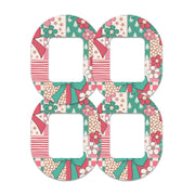 Peelz Merry Coquette Tandem Mobi Patch Tape - Pump Peelz Patch Medical Tape White Smoke 12-Pack (Set of 12 Patches),4-Pack (Set of 4 Patches),1-Patch (One Single Patch)